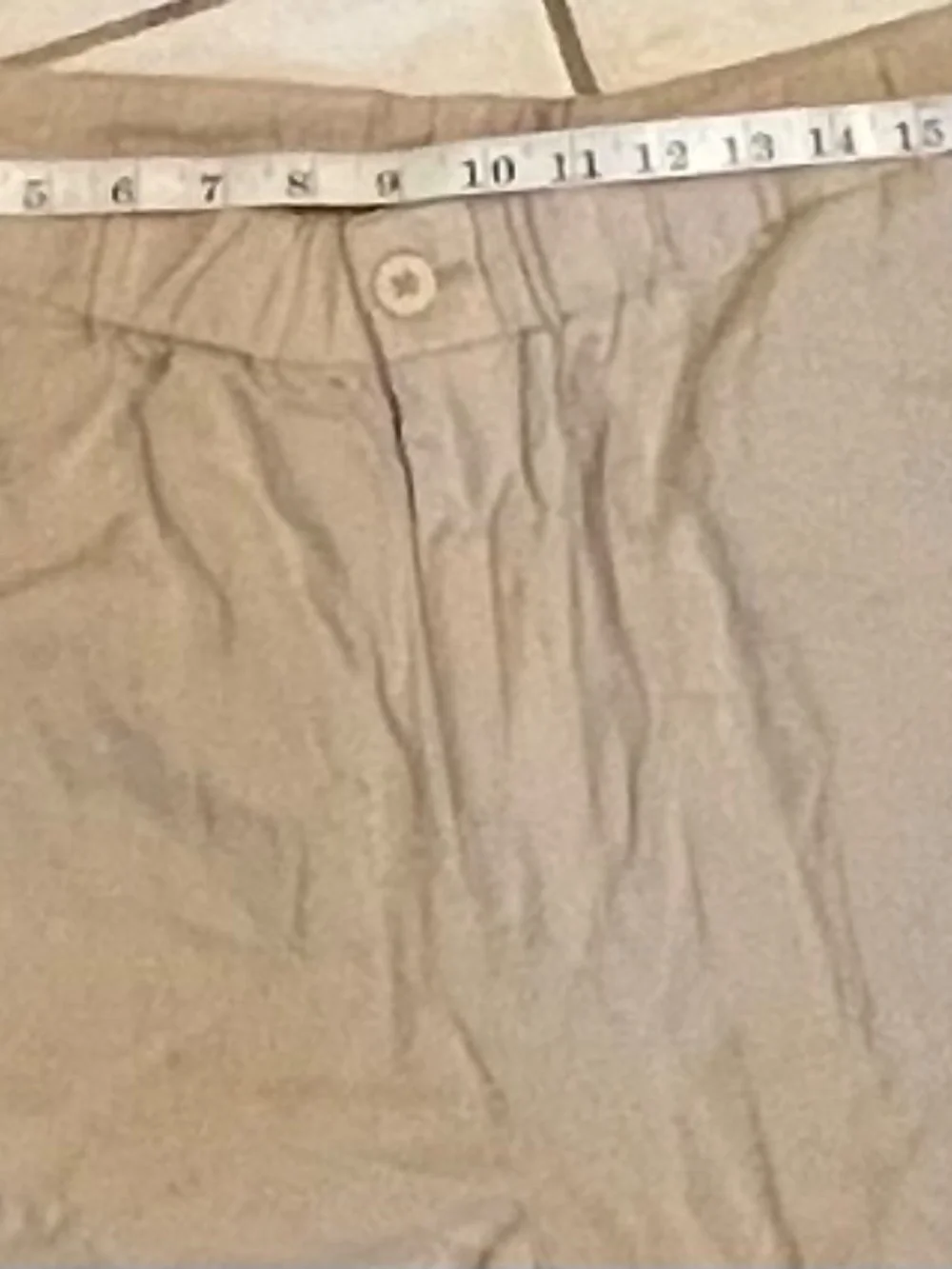 Quince 100% European Linen Pants Beige Khaki Pull-On Size XL